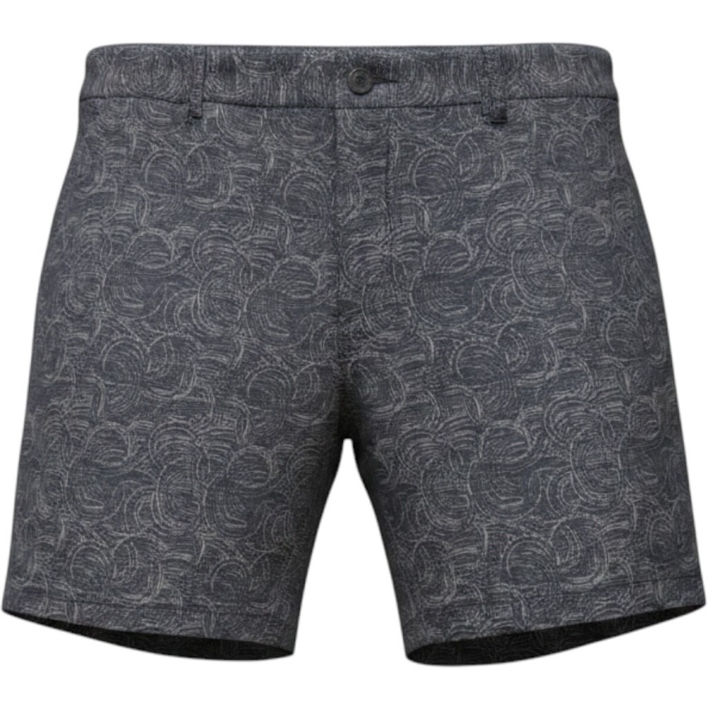 Alfani  Linen‎ Blend Geo Print Stretch Men's Shorts 38 NWT Neo Navy